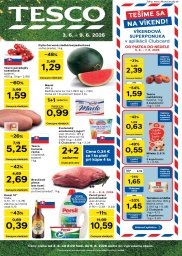 Tesco leták  s platnosťou 3. 6. - 9. 6. 2026 Veľké hypermarkety a obchodné domy