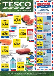 Tesco leták  s platnosťou 10. 6. - 16. 6. 2026 Veľké hypermarkety a obchodné domy