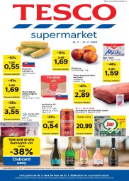1. strana letáka Tesco 15. 7. - 21. 7. 2026 Supermarkety