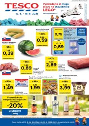 Tesco leták  s platnosťou 12. 8. - 18. 8. 2026 Veľké hypermarkety a obchodné domy