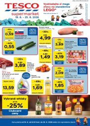 Tesco leták  s platnosťou 19. 8. - 25. 8. 2026 Supermarkety
