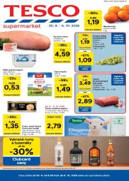 Tesco leták  s platnosťou 30. 9. - 6. 10. 2026 Supermarkety