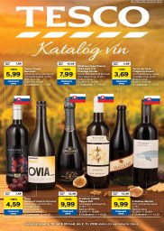 Tesco leták  s platnosťou 5. 10. - 2. 11. 2026 Katalóg vin